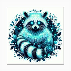 A mystical raccoon Canvas Print