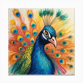 Peacock 58 Canvas Print