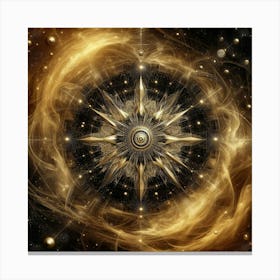 Golden Compass Canvas Print