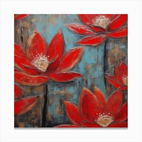 Flower of Red Lotus Canvas Print