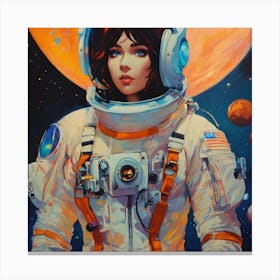 Space Girl Canvas Print