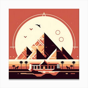 Egyptian Pyramids 3 Canvas Print