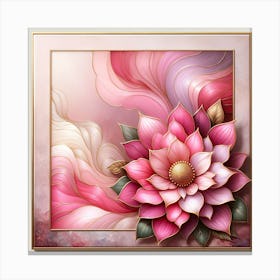 Lotus Flower Painting 2 Canvas Print