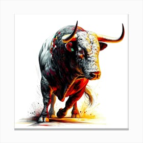 Animal Creative Portrai Illustrationt 13 Canvas Print