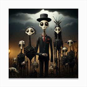 Skeletons 1 Canvas Print