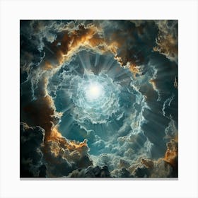 Ray Of Light Through The Clouds Canvas Print