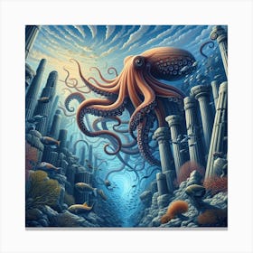 Octopus 10 Canvas Print