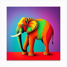 Elephant - Elephant Stock Videos & Royalty-Free Footage Canvas Print