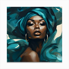 Afro-American Woman 16 Canvas Print