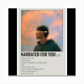 Narrated for You - Alec Benjamin, 2018 Canvas Print