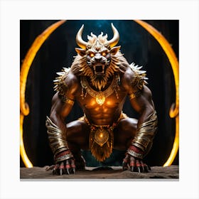 Holy Glowing Beast 1 Canvas Print