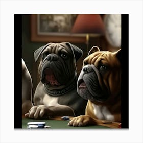 Poker Dogs 14 Canvas Print