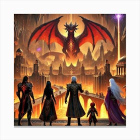 Ignis Luporum Episode 2 Scene Canvas Print