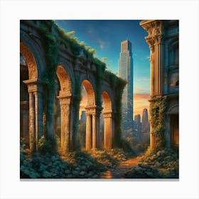 Ruins Of A City 9 Canvas Print