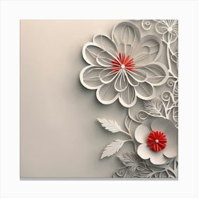 Embossed flower 2 Canvas Print