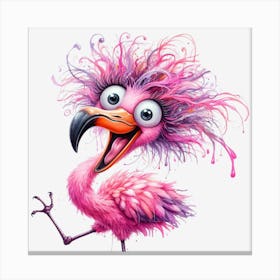 Pink Flamingo 7 Canvas Print