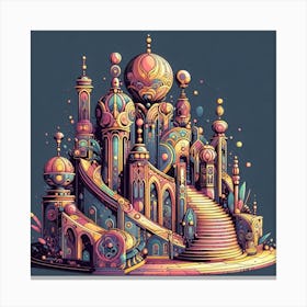 Psychedelic City Canvas Print