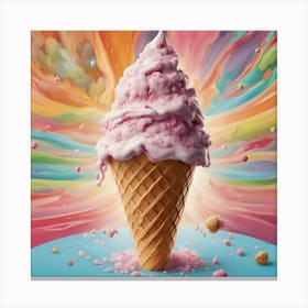 Ice Cream Cone 10 Canvas Print