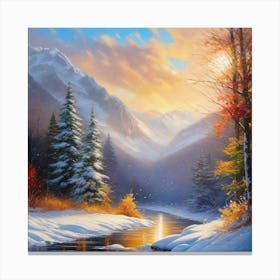 Winter Scene 4 Canvas Print