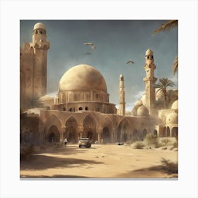 Egyptian City Canvas Print