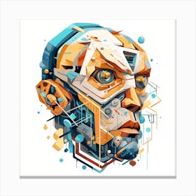 Robot Head 1 Canvas Print