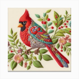 Cardinal foliage Canvas Print