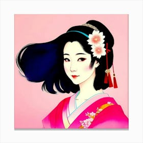 Embodying Elegance: The Soul of a Geisha Canvas Print