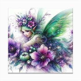 Fairy Flower Painting 1 Canvas Print