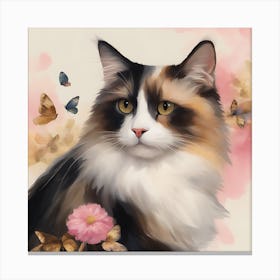 Calico Cat Canvas Print