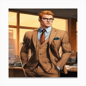 Man In A Suit 2 Canvas Print