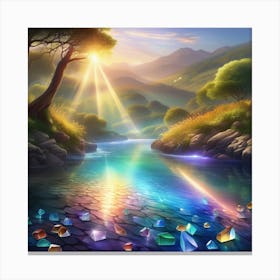 Rainbow River 9 Canvas Print