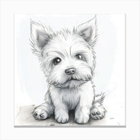 West Highland Terrier 1 Canvas Print