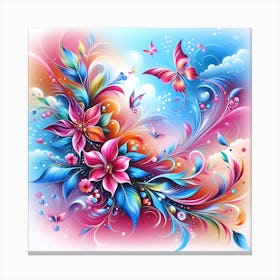 Colorful Flowers Canvas Print