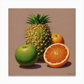 Oranges And Pineapples Canvas Print