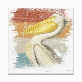 Retro Zookeeper Bird Gifts Pelican Canvas Print