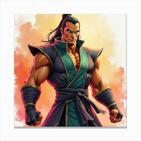 Mortal Kombat Ninja Fighter Concept Art (216) Canvas Print