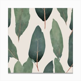 Eucalyptus Leaf Abstract Art Print 2 Canvas Print