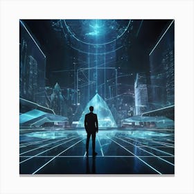 Futuristic City 11 Canvas Print