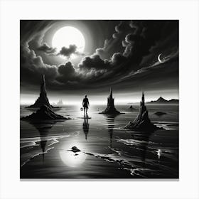 Night In The Desert Canvas Print