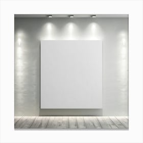 Blank Canvas In An Empty Room Canvas Print