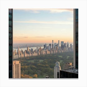 Morning New York City Skyline Canvas Print