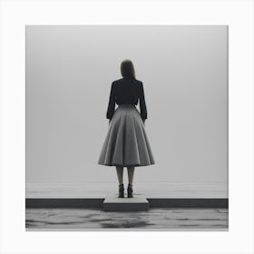 Woman In A Skirt Canvas Print