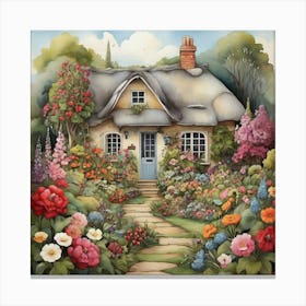 Cottage Garden art 2 Canvas Print