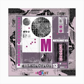 The Dadaist Alphabet: M Canvas Print