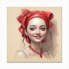 Chinese Girl Canvas Print