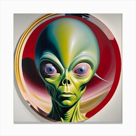 Alien Face 3 Canvas Print