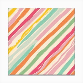 Striped Wallpaper Canvas Print