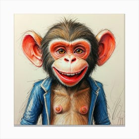 Chimpanzee 13 Canvas Print