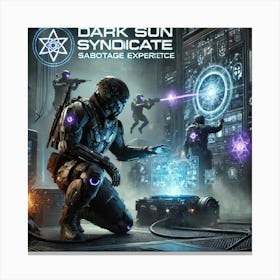 A Sci Fi Themed Scene Showcasing The Dark Sun Synd Sabotage Canvas Print