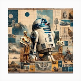 Star Wars R2d2,A Droid's Dream: A Fragmentary Vision of Rebellion and Belonging Canvas Print